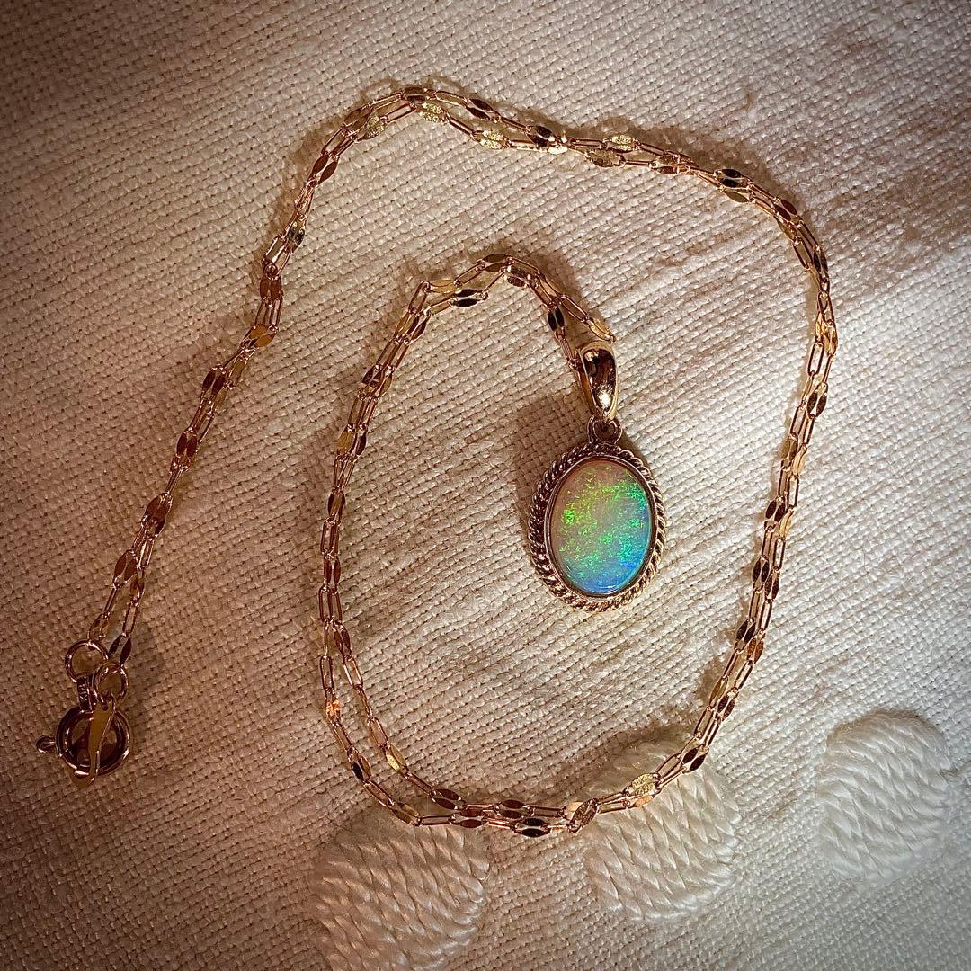 こ*丸様 k18 オパールペンダントトップ＆k18チェーン