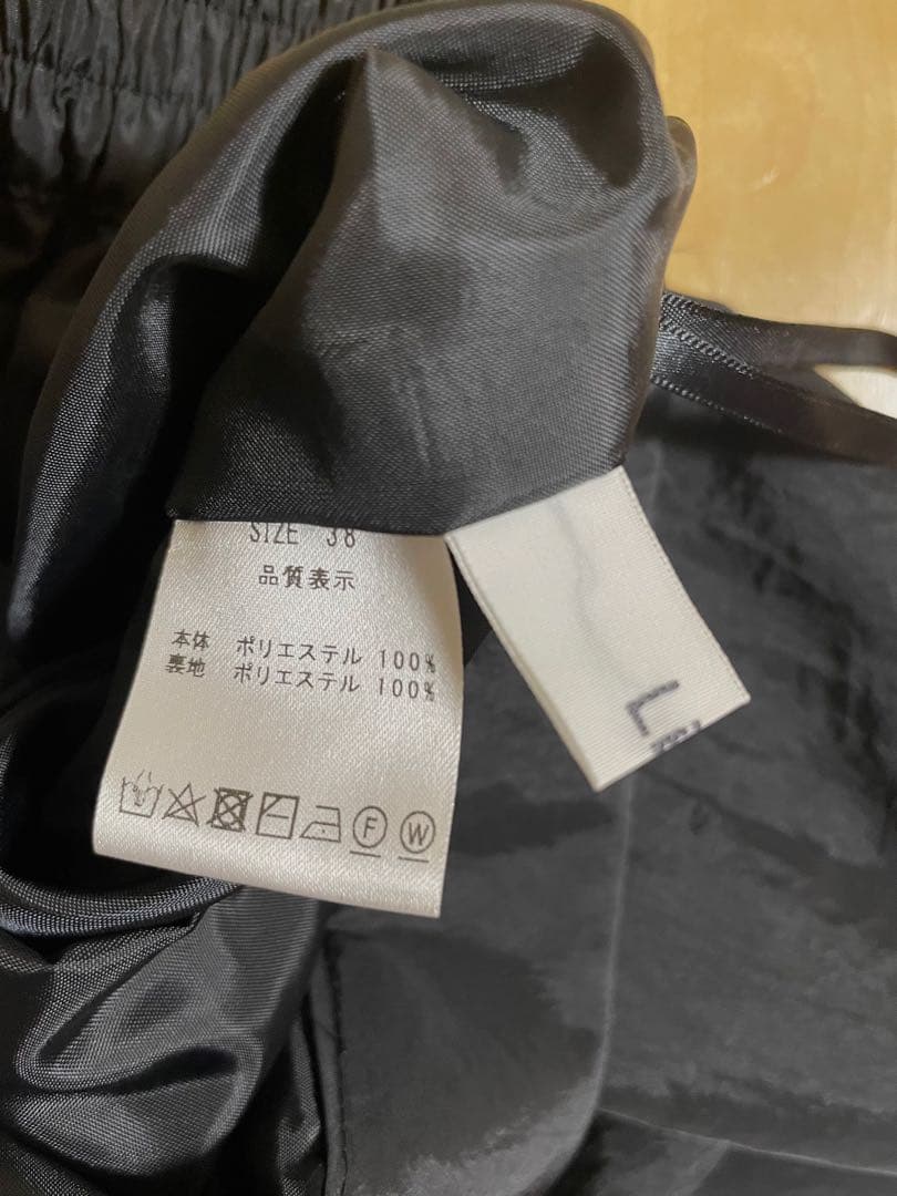 【miiiyu】Lig. wide cargo pants ブラック