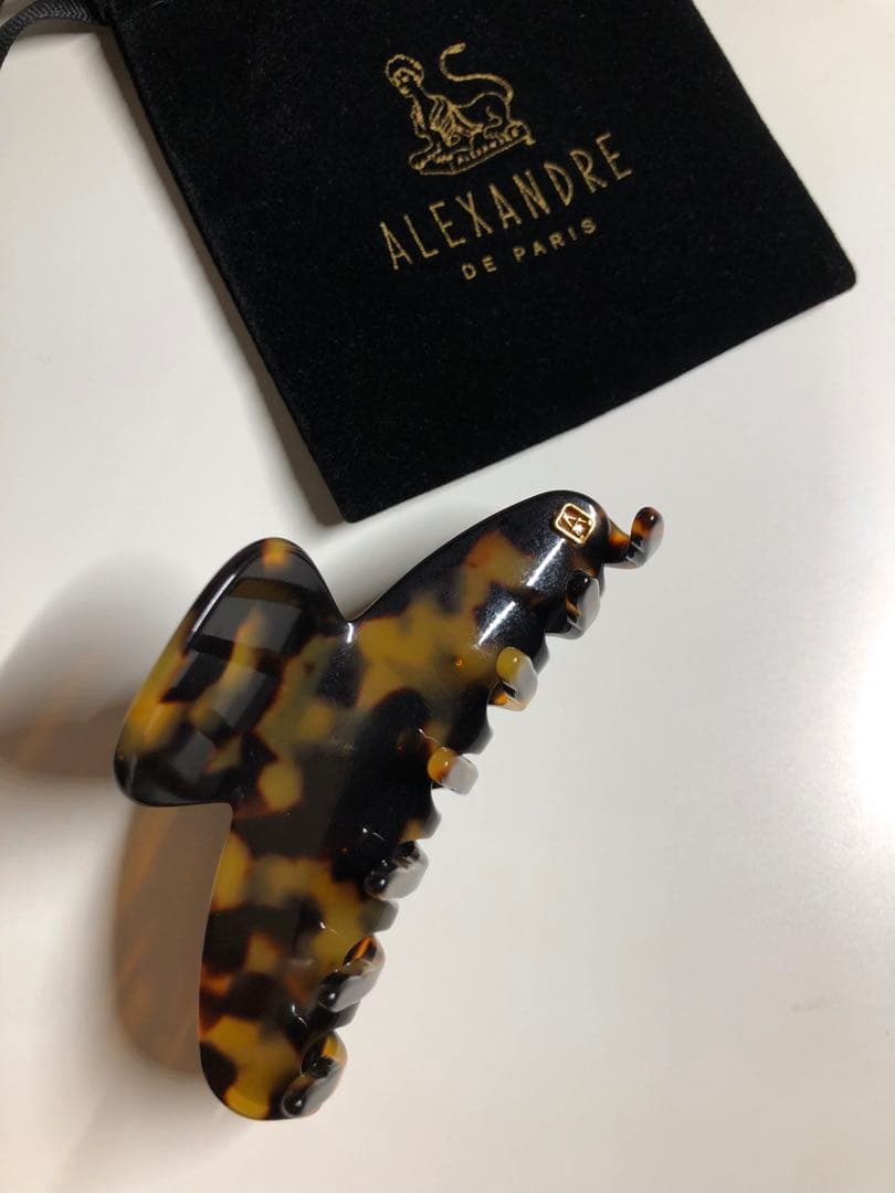 アレクサンドルドゥパリ　ヘアクリップ　べっ甲　M