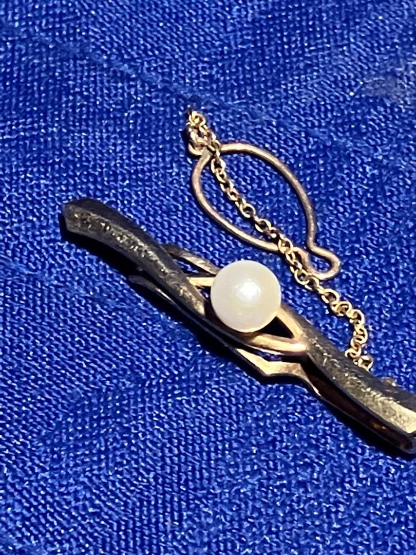 あ*3様 ネクタイピン　パールとゴールドk10