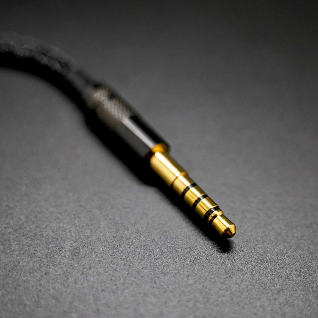 超高評価! SONY MDR-1A 用 最高スペック16芯 OCC銀メッキ 黒