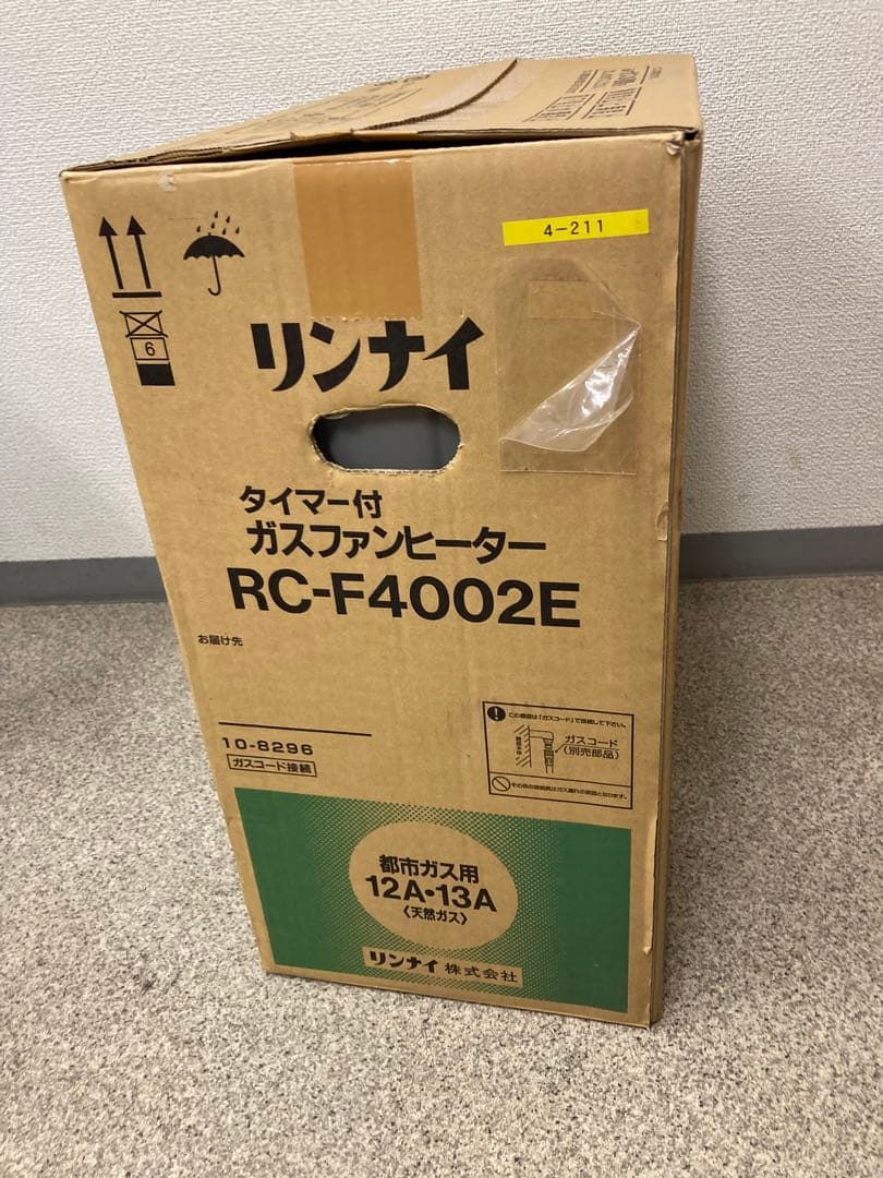 ★新品★送料込み★リンナイ★Rinnai RC-F4002E ガスファンヒーター