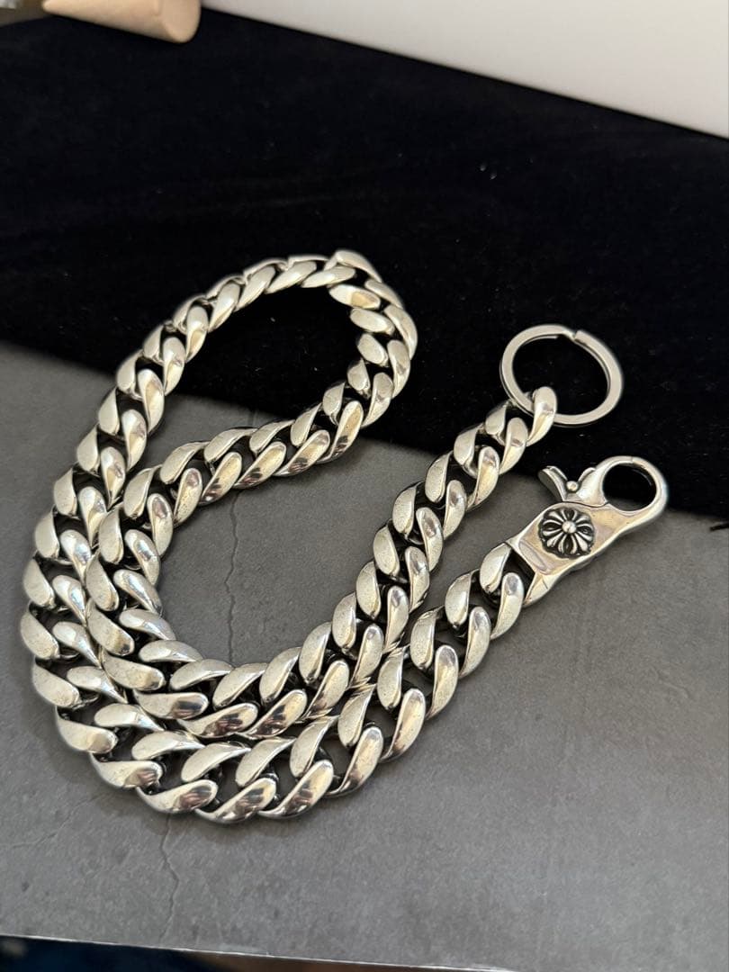 クロスウォレットチェーン シルバー 喜平 ウォレットチェーン