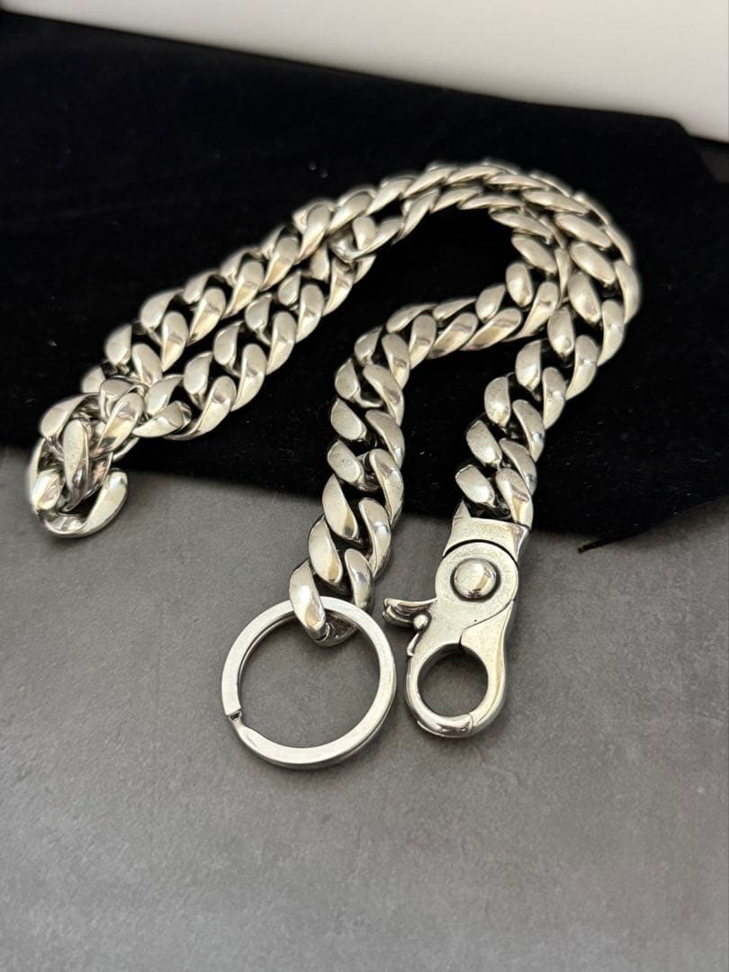 クロスウォレットチェーン シルバー 喜平 ウォレットチェーン