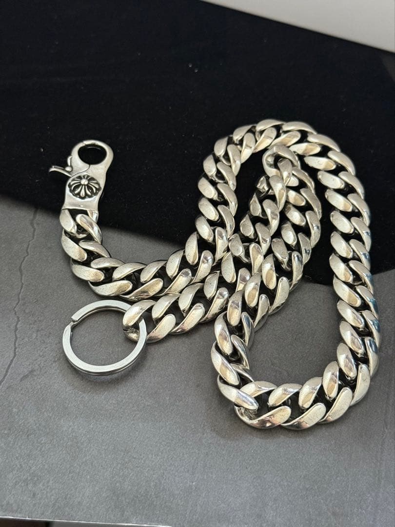 クロスウォレットチェーン シルバー 喜平 ウォレットチェーン