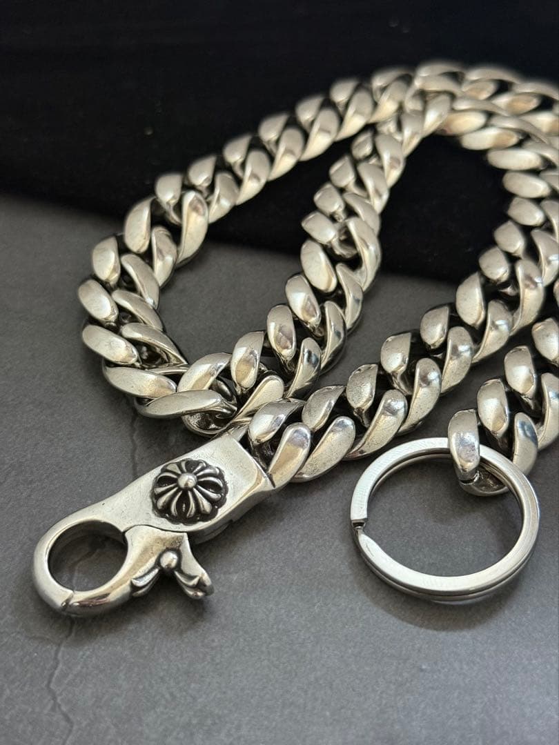 クロスウォレットチェーン シルバー 喜平 ウォレットチェーン