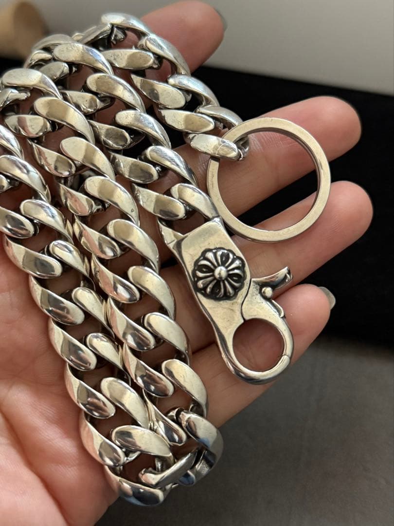 クロスウォレットチェーン シルバー 喜平 ウォレットチェーン