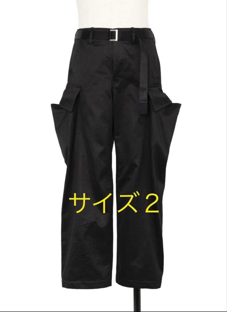 【新品未使用】sacai25aw cottonchino black size2