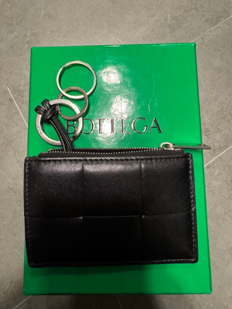 最終値下☆美品☆ボッテガヴェネタ マキシイントレチャート キーポーチ　キーリング