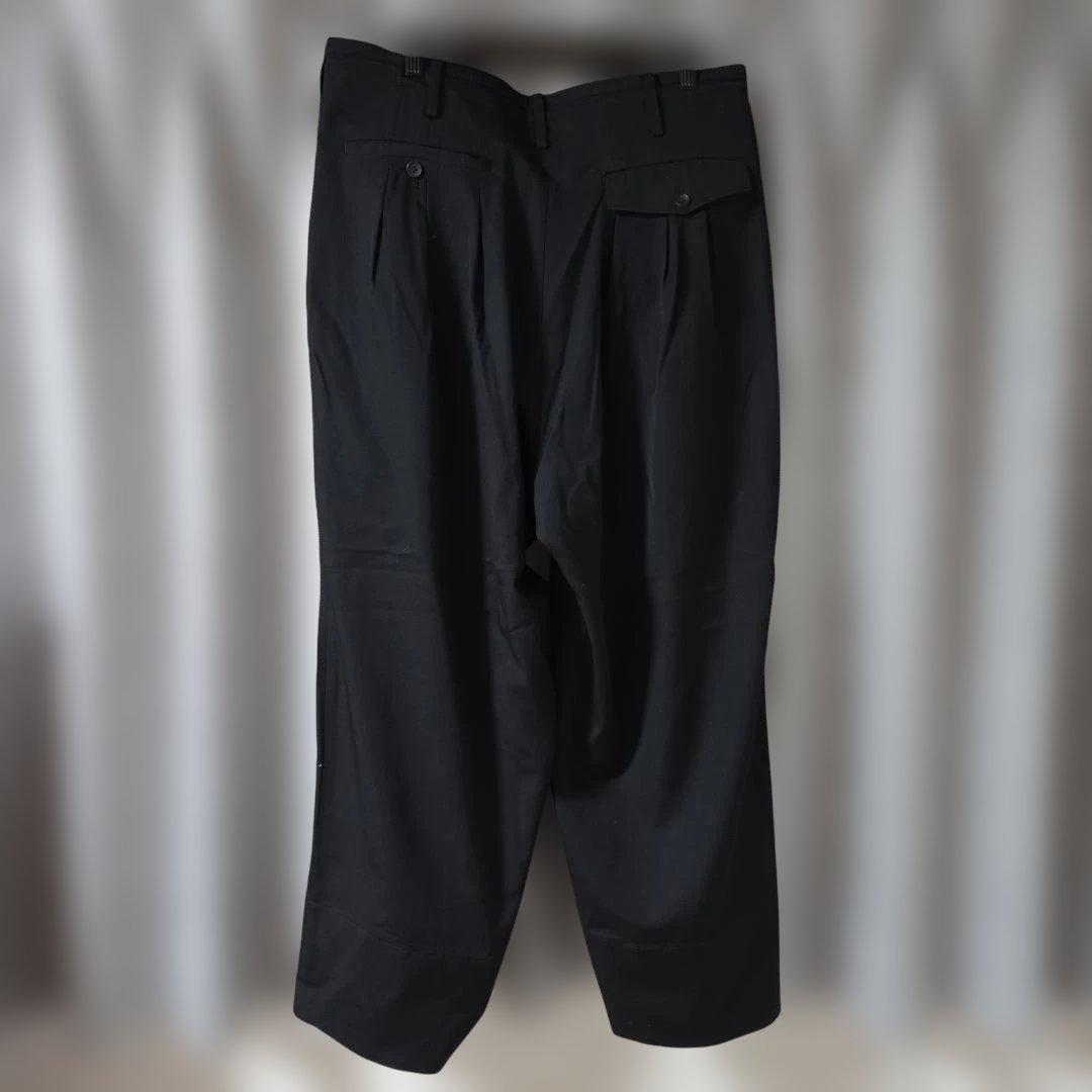 23SS 12タックフラップパンツ Yohji Yamamoto ウールギャバ