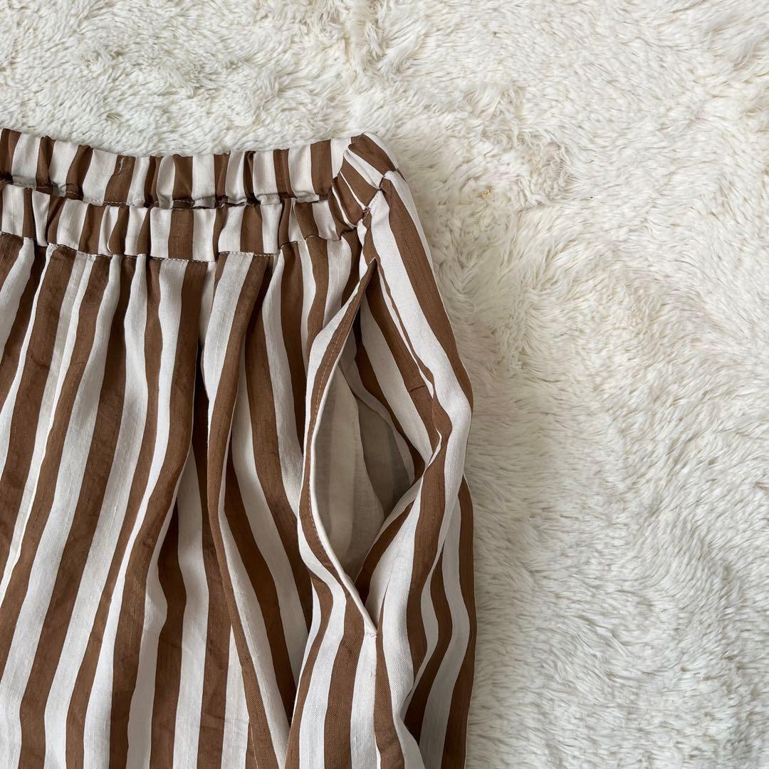 美品♡ナゴンスタンス サーカスパンツ サルエルパンツ ストライプパンツ 36