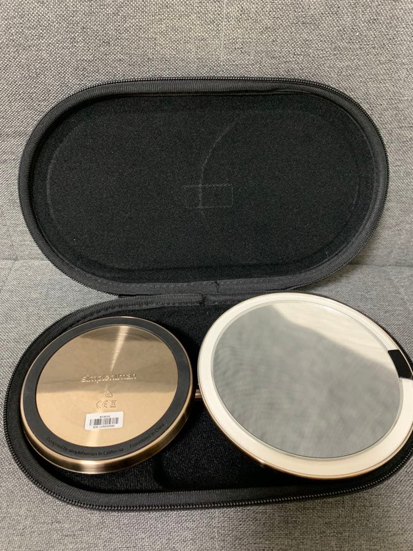simplehuman センサーメイクアップミラーミニ ローズゴールド