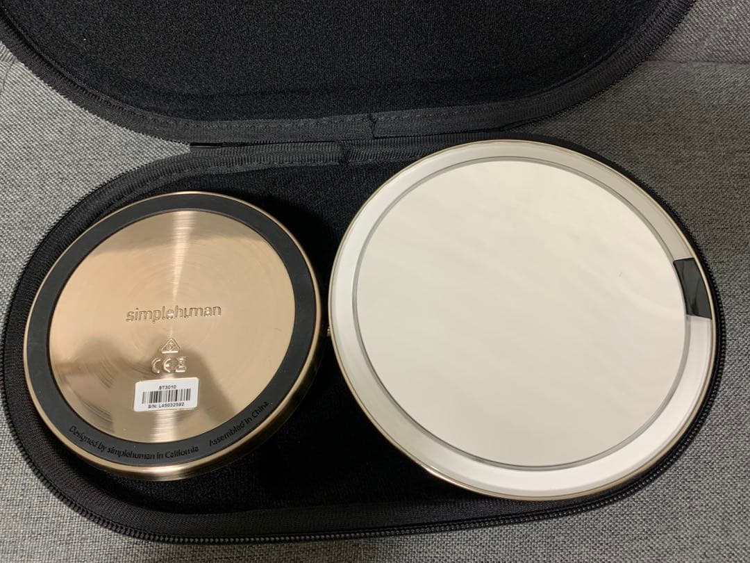 simplehuman センサーメイクアップミラーミニ ローズゴールド