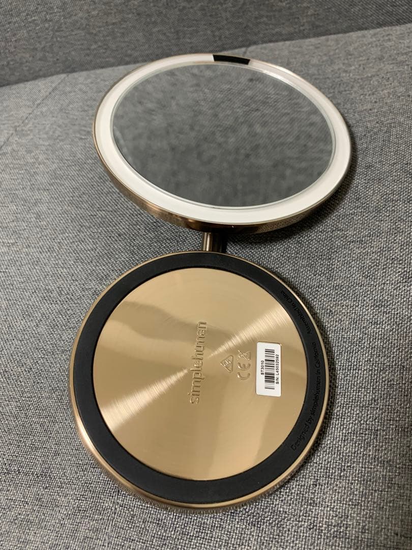 simplehuman センサーメイクアップミラーミニ ローズゴールド