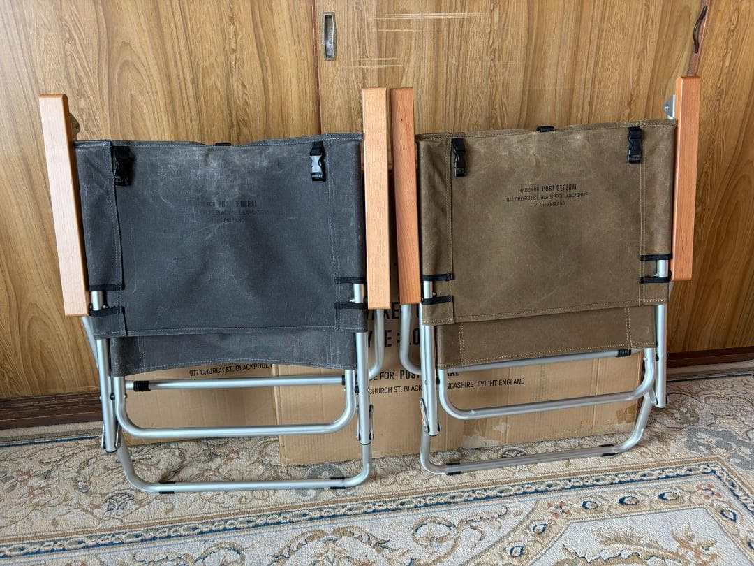 ポストジェネラル ワックスドキャンバス ローバーチェア タイプロー×2脚セット