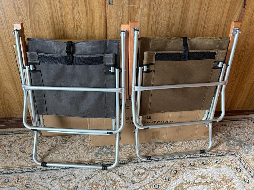 ポストジェネラル ワックスドキャンバス ローバーチェア タイプロー×2脚セット
