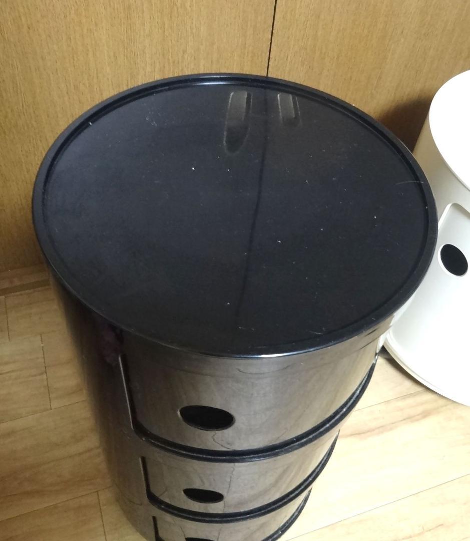 正規品　kartell カルテル　コンポニビリ　３段　黒　ブラック「