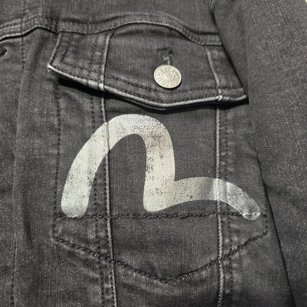 EVISU エヴィス デニムジャケット カモメ ブラック Gジャン　M