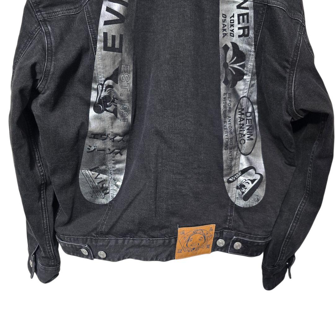 EVISU エヴィス デニムジャケット カモメ ブラック Gジャン　M