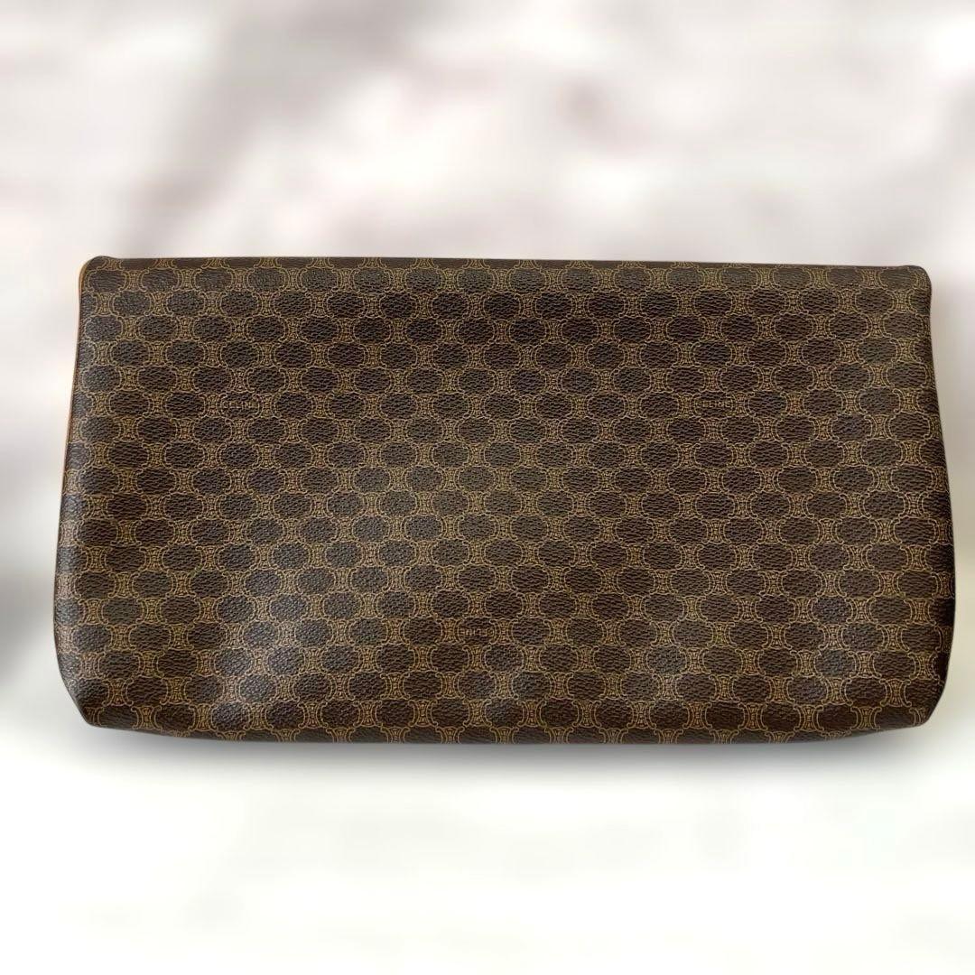 CELINE セリーヌ　マカダム柄　ポーチ　クラッチバッグ