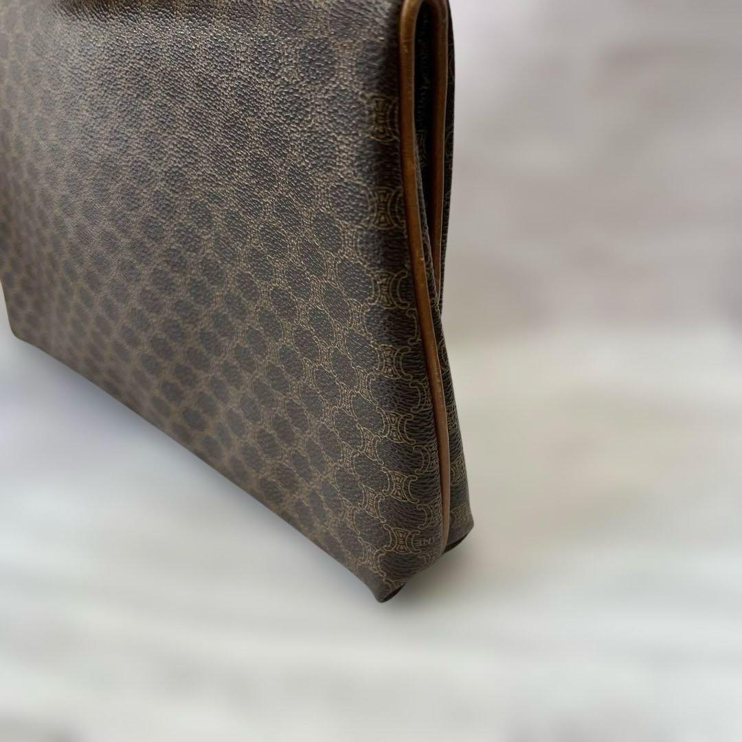 CELINE セリーヌ　マカダム柄　ポーチ　クラッチバッグ