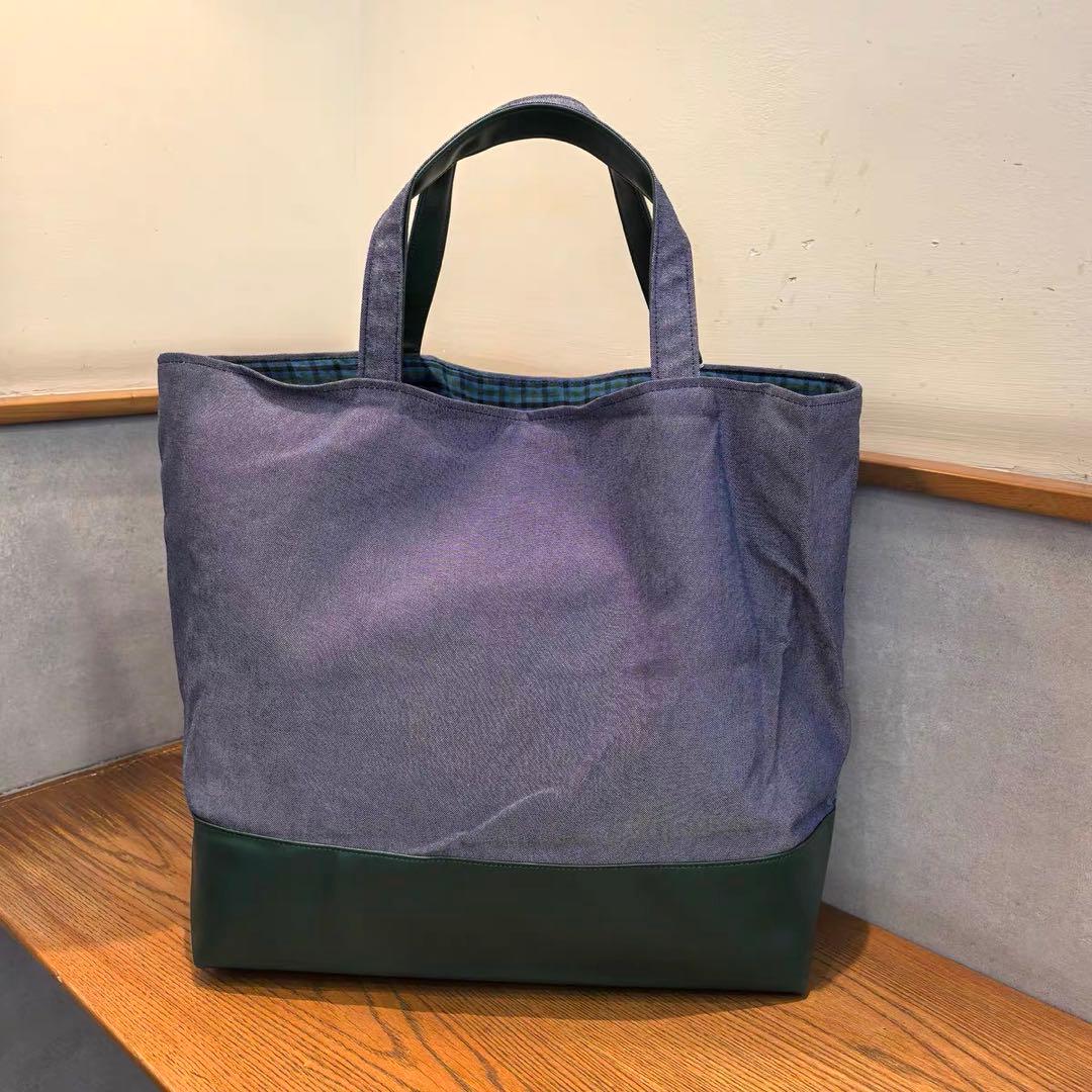 新品未使用　紀伊国屋書店×familiar コラボデニム バッグ