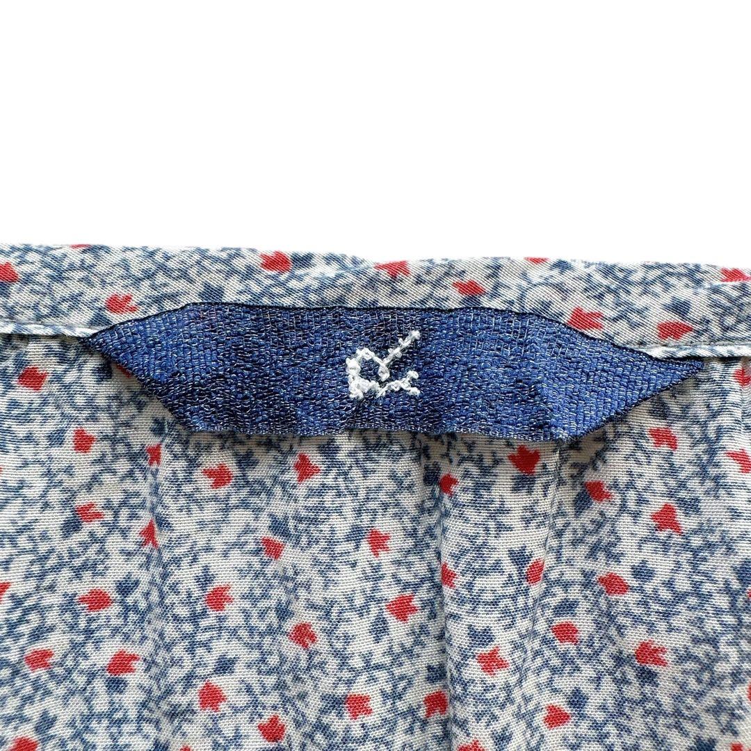 45R 45rpm コットンシルク ロング ギャザーワンピース 小花柄 前開き