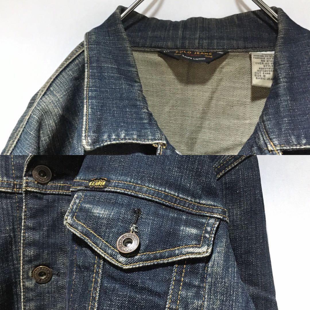USA古着 ラルフローレンポロジーンズ デニムジャケット Gジャン XL メンズ