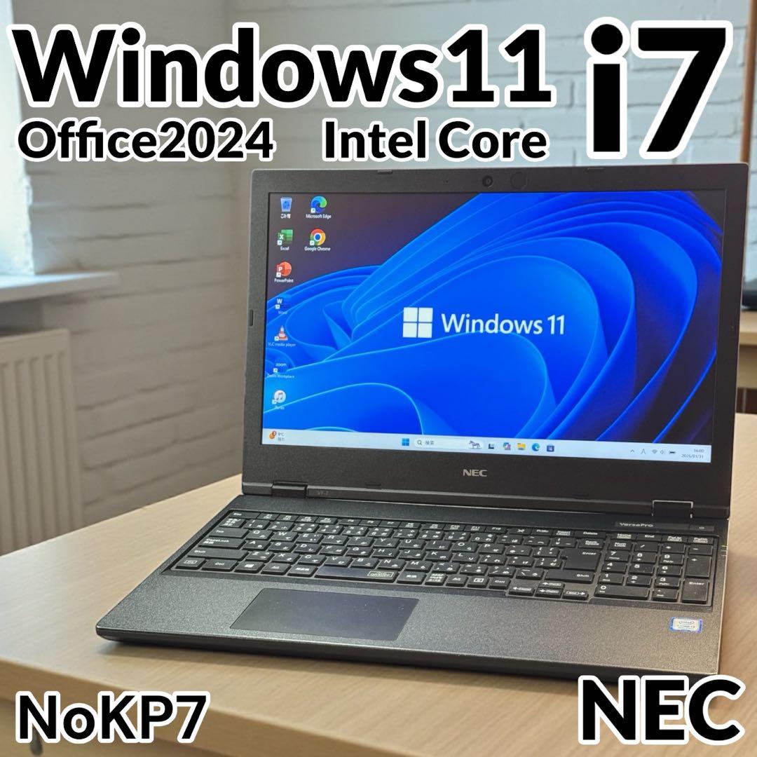 NEC Core i7 16GB 新品SSD512 静音 DVD Office