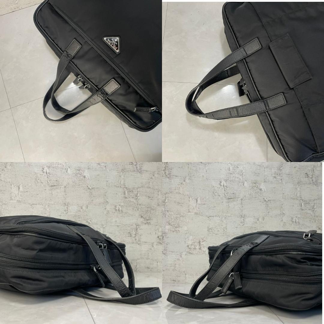 PRADA ボストンバッグ プラダ 2way ビジネスバッグ 2VE407 黒