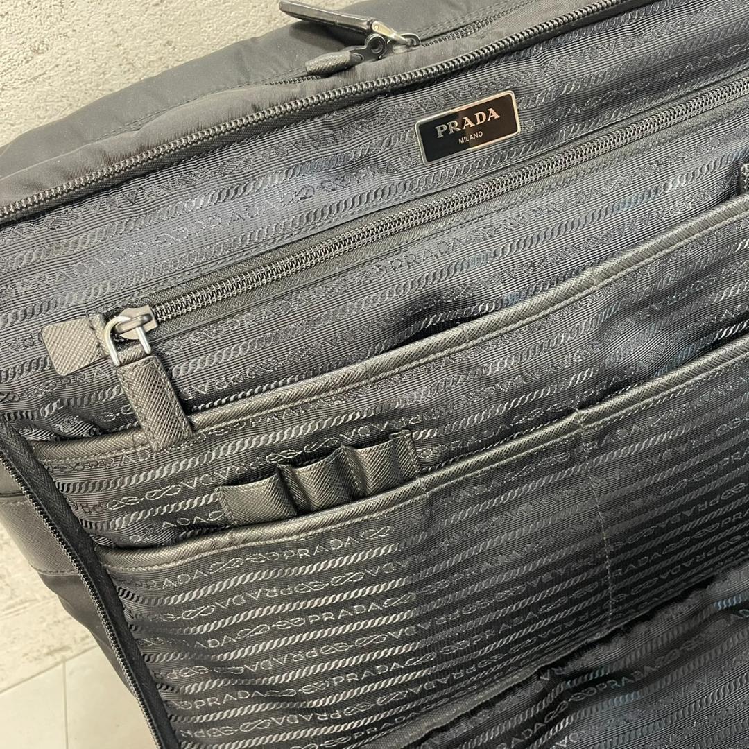 PRADA ボストンバッグ プラダ 2way ビジネスバッグ 2VE407 黒