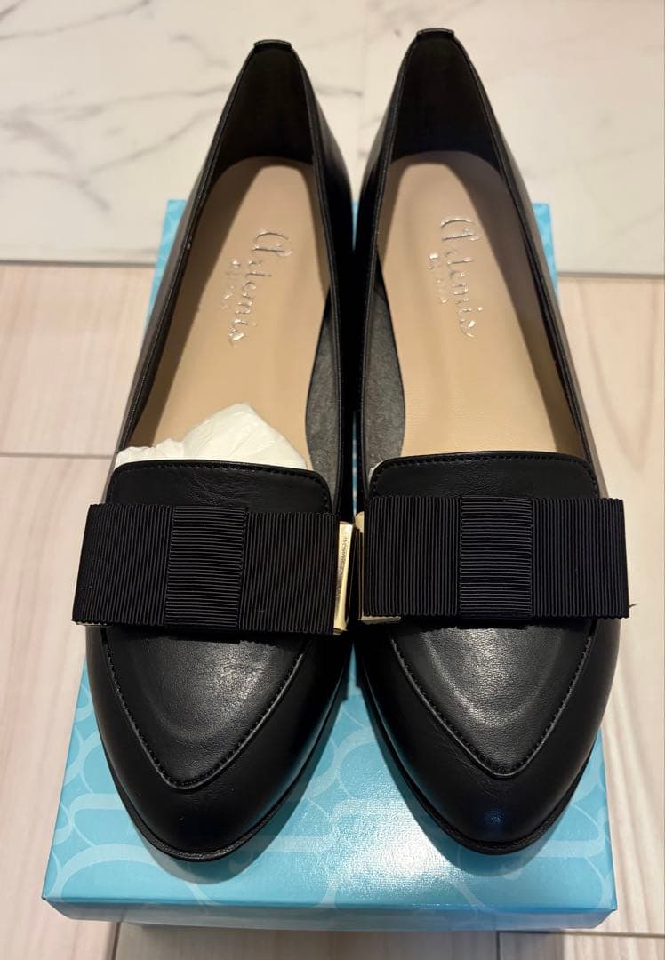 アルテミスバイダイアナ グログランリボンローファー25センチ