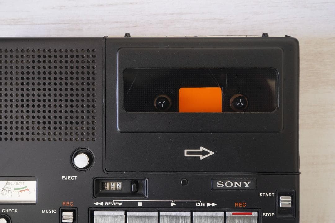 動作品 SONY カセットレコーダー・TC-1100B 日本製カセットプレーヤー