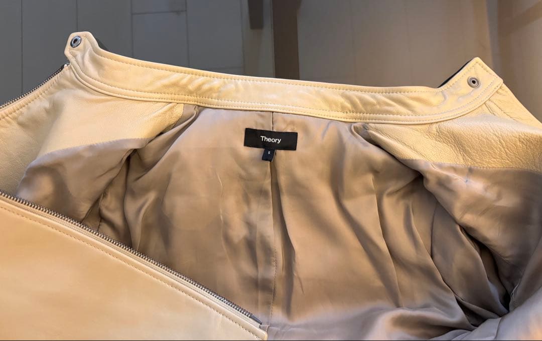 【美品】 Theory ラムレザー ライダース