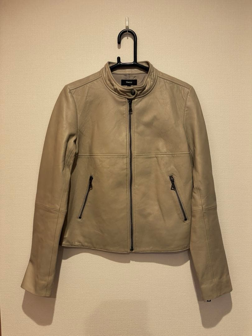 【美品】 Theory ラムレザー ライダース