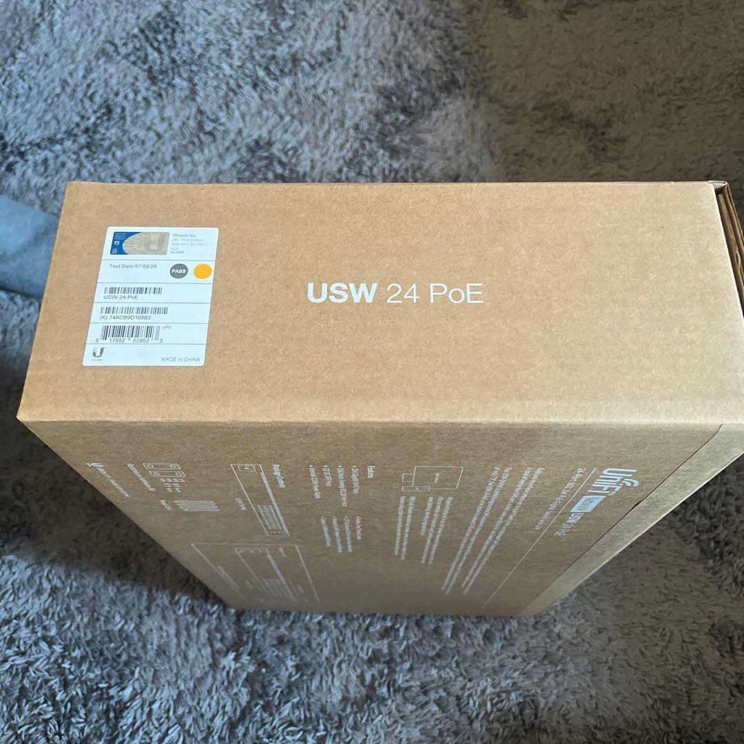 UniFi USW 24 PoE スイッチ　新品未開封　画像確認マスト
