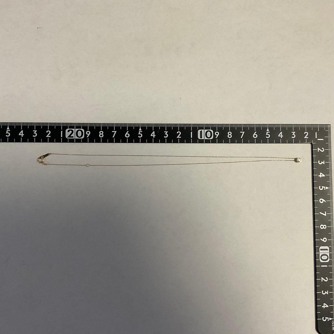 K18ダイヤラウンドネックレス