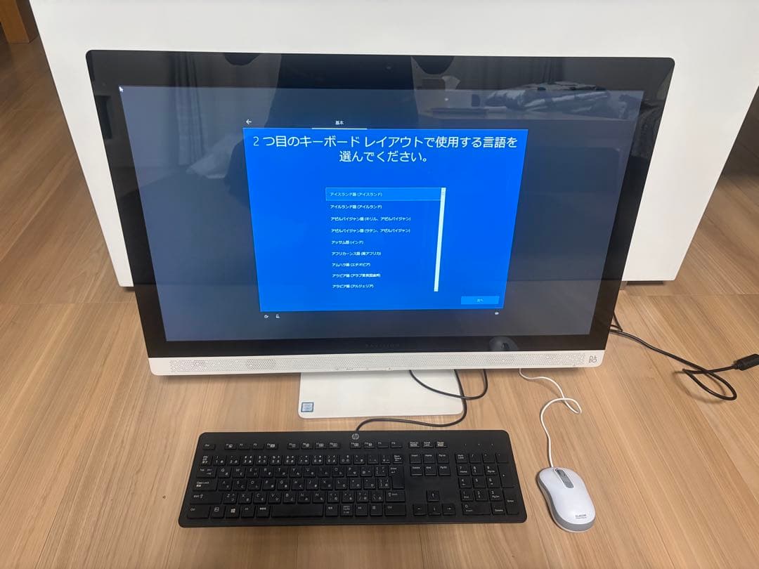 美品　27インチモニター一体型PC　画面タッチパネル