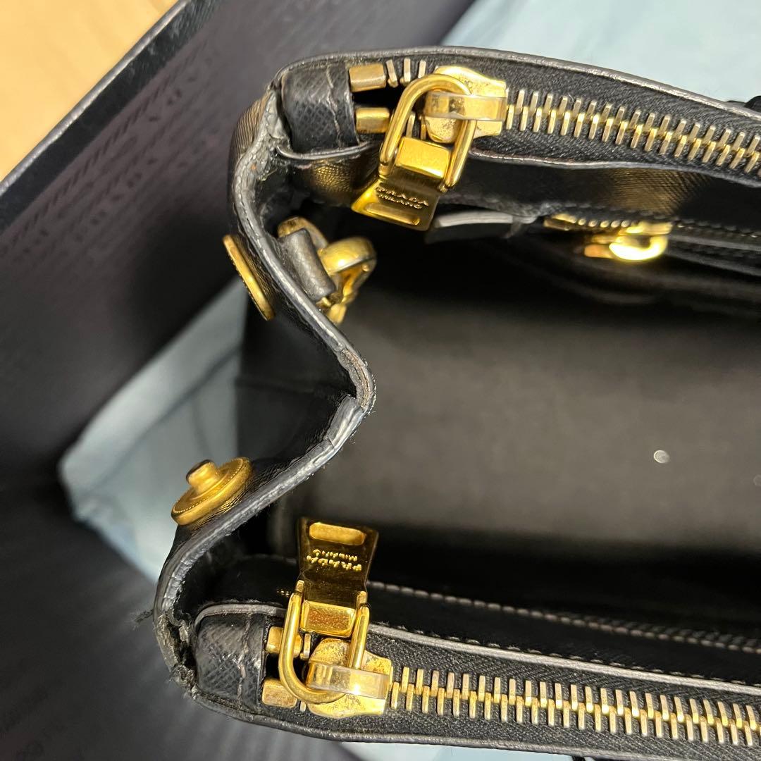 PRADA ブラック レザー サピアノ BN2274