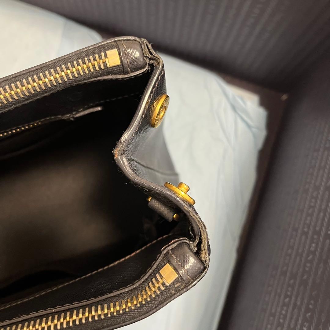 PRADA ブラック レザー サピアノ BN2274