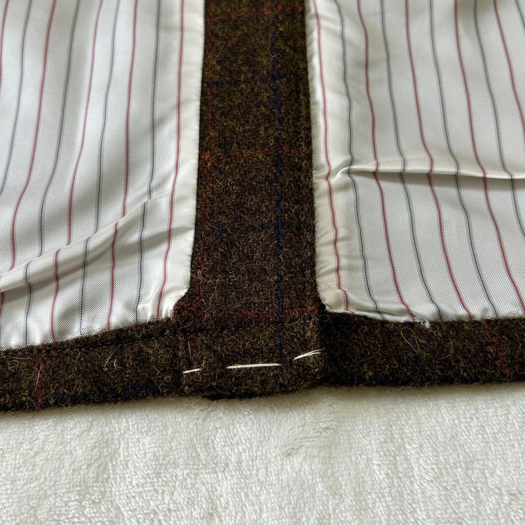 未使用級 ハリスツイード フリークスストア ツイード くるみボタン ジャケットL