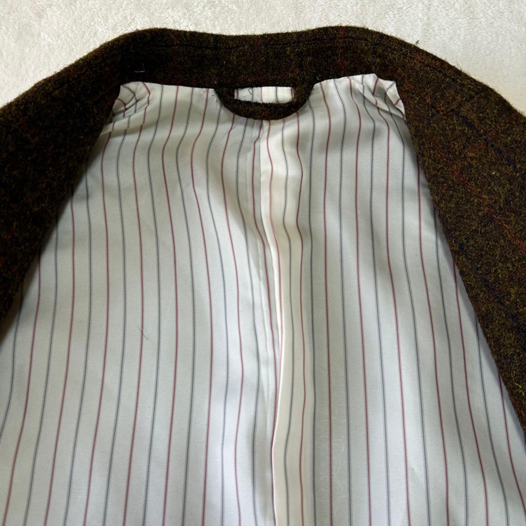 未使用級 ハリスツイード フリークスストア ツイード くるみボタン ジャケットL