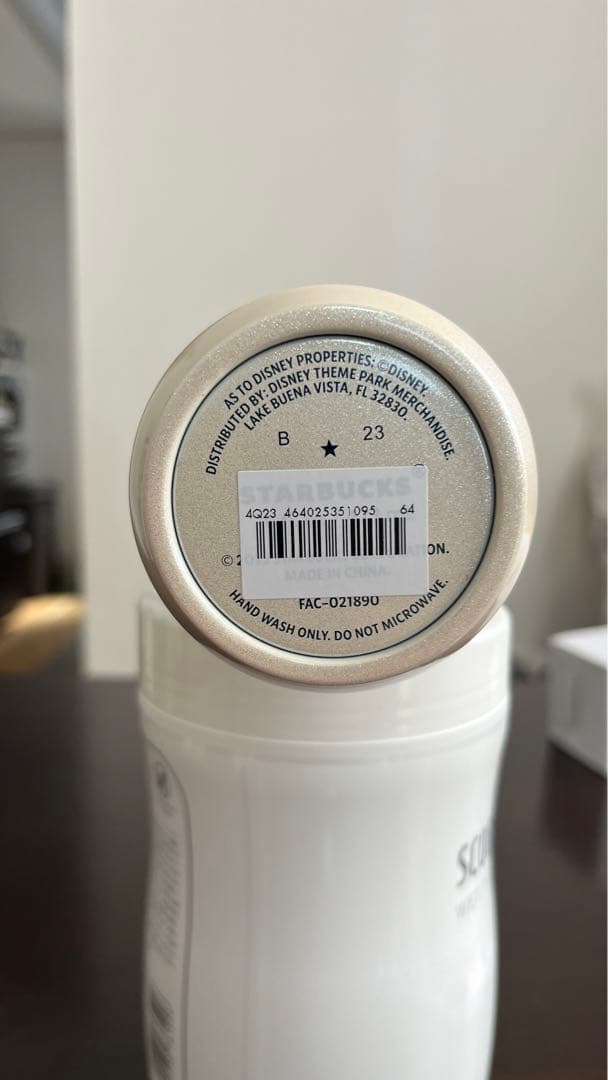 スターバックス　フロリダディズニーワールド　タンブラー　水筒　ミッキーマウス　白