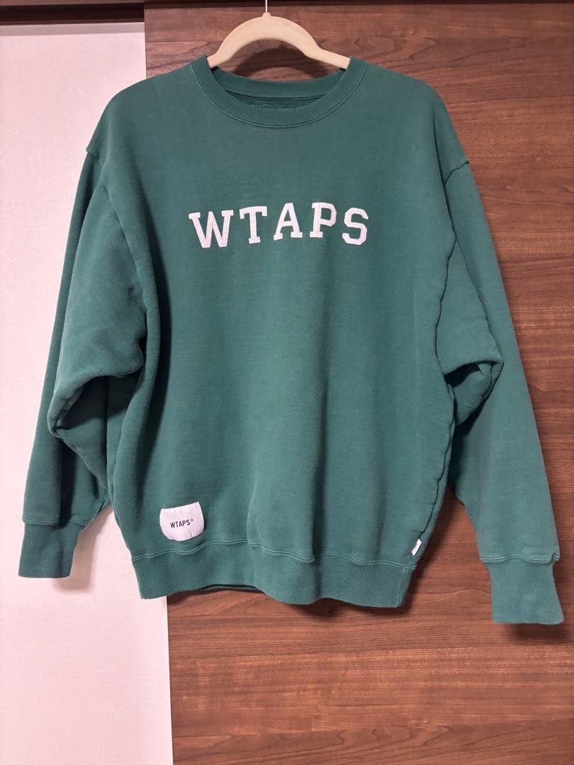 WTAPS 24ss スウェット　刺繍ロゴ　SWEATER COTTON
