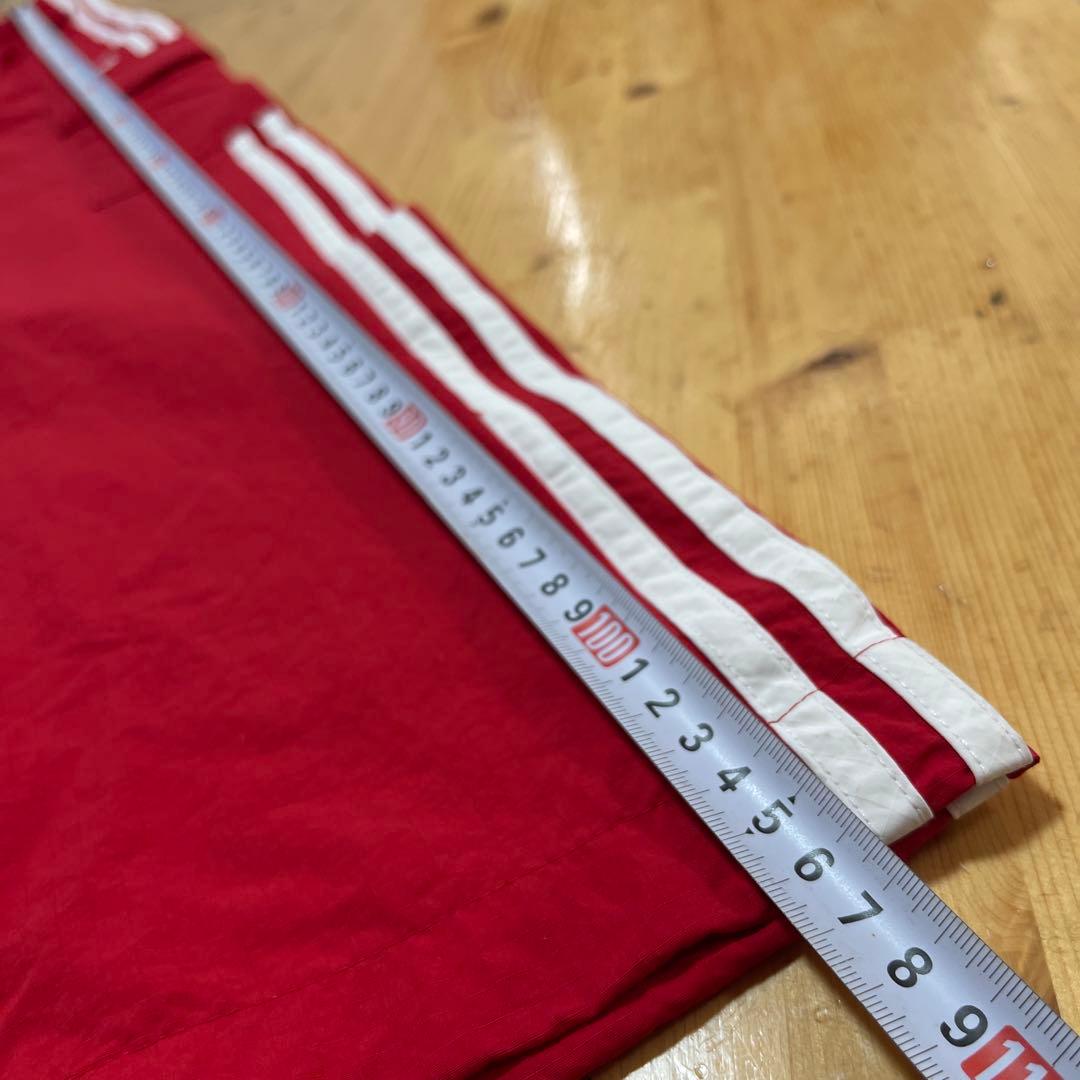 アディダス　メンズ スリーストライプス カーゴパンツ　赤　大きいサイズ