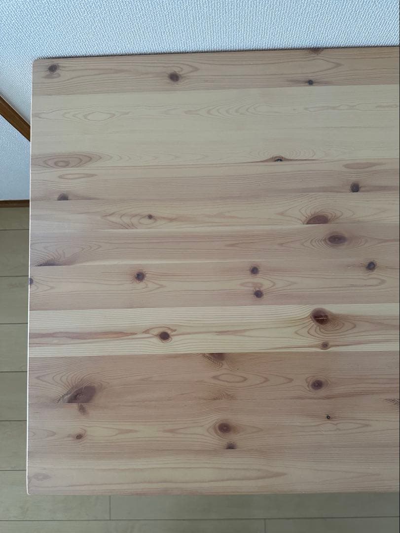 【美品】無印良品　パイン材デスク① 学習机　天然木