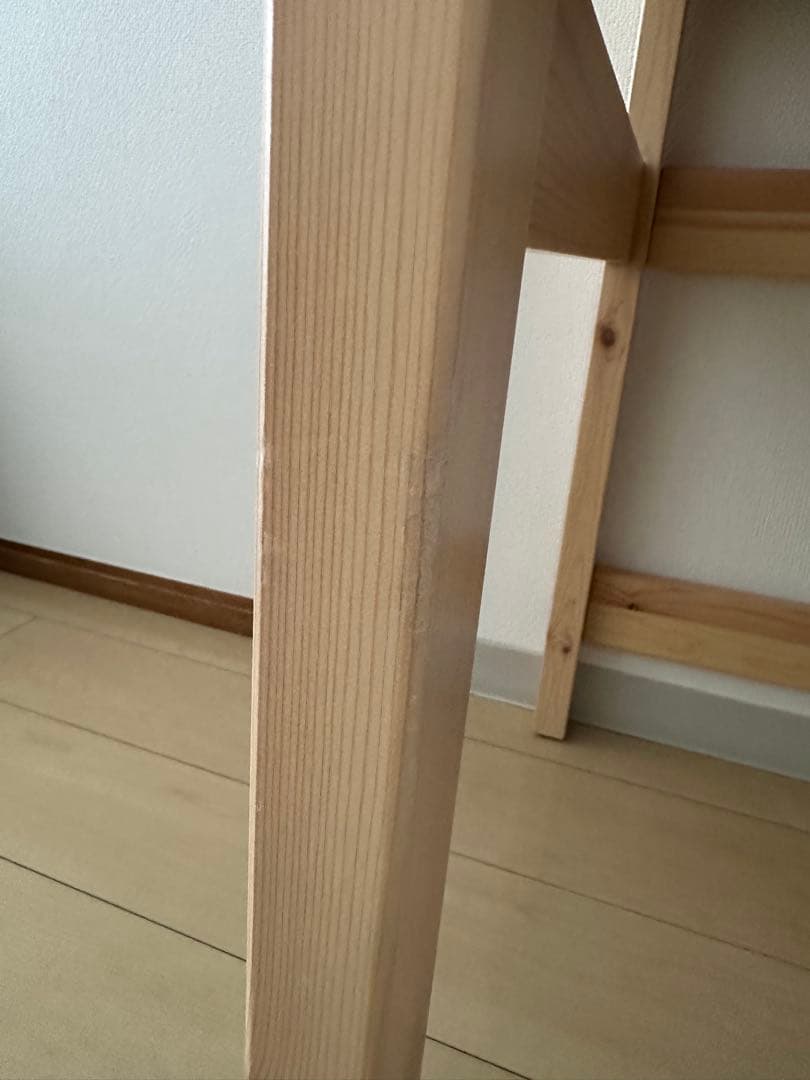 【美品】無印良品　パイン材デスク① 学習机　天然木