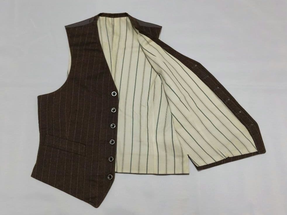 【70s】ビンテージ スリーピース ファッション・スーツ ブラウン 超希少！