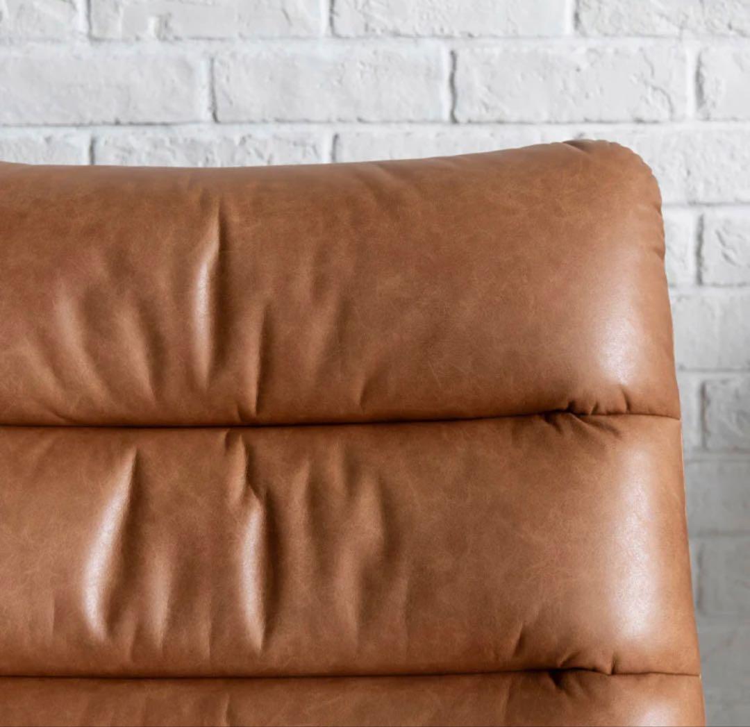 週末値下げ‼️極美品　クラッシュゲート　キャメル 1人掛けソファ　説明書付き