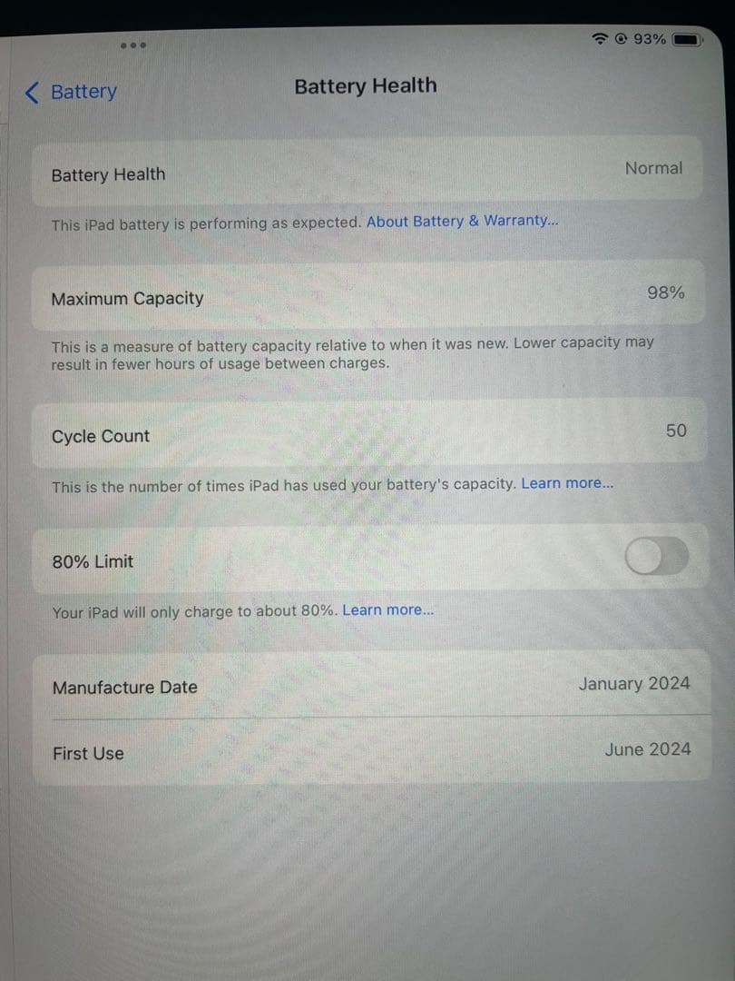 [美品] iPad Air M2 11インチ Wi-Fiモデル 128GB